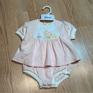 Vintage Little Me short sleeve romper‎ outfit 6 months